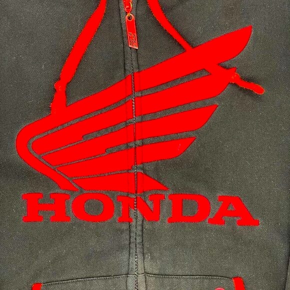 Factory Effex Officially Licensed Honda Men's Medium Zip-up Hoodie - Picture 3 of 7